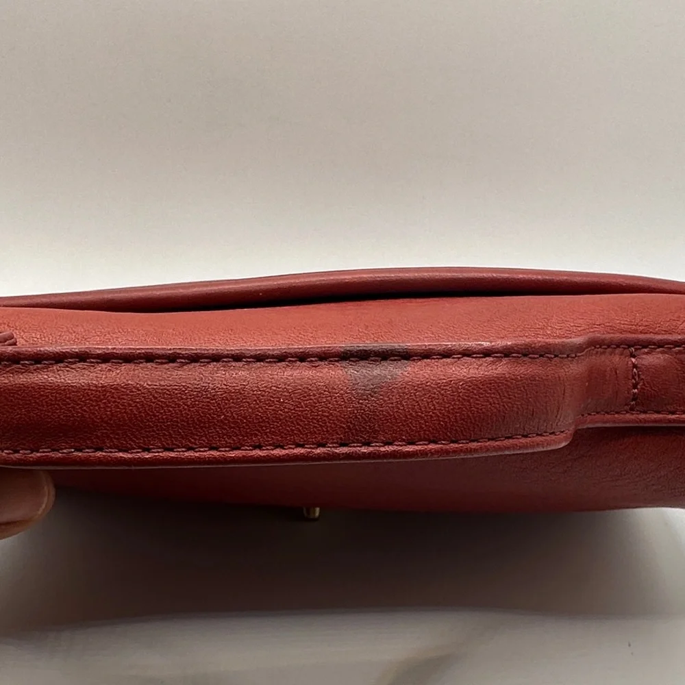 Coach Casino Leather Crossbody Bag, Red 9924 - Picture 7 of 12